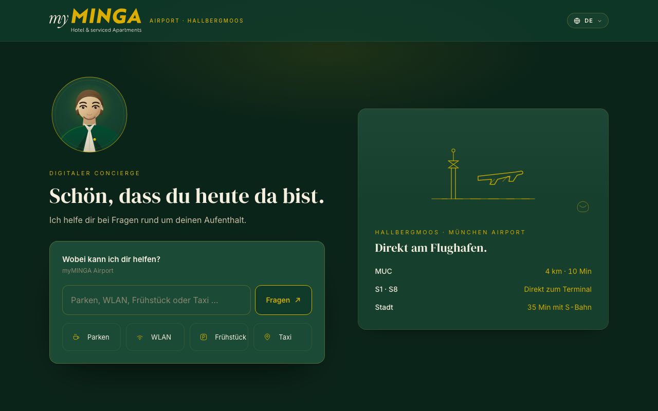 myMINGA Airport Concierge